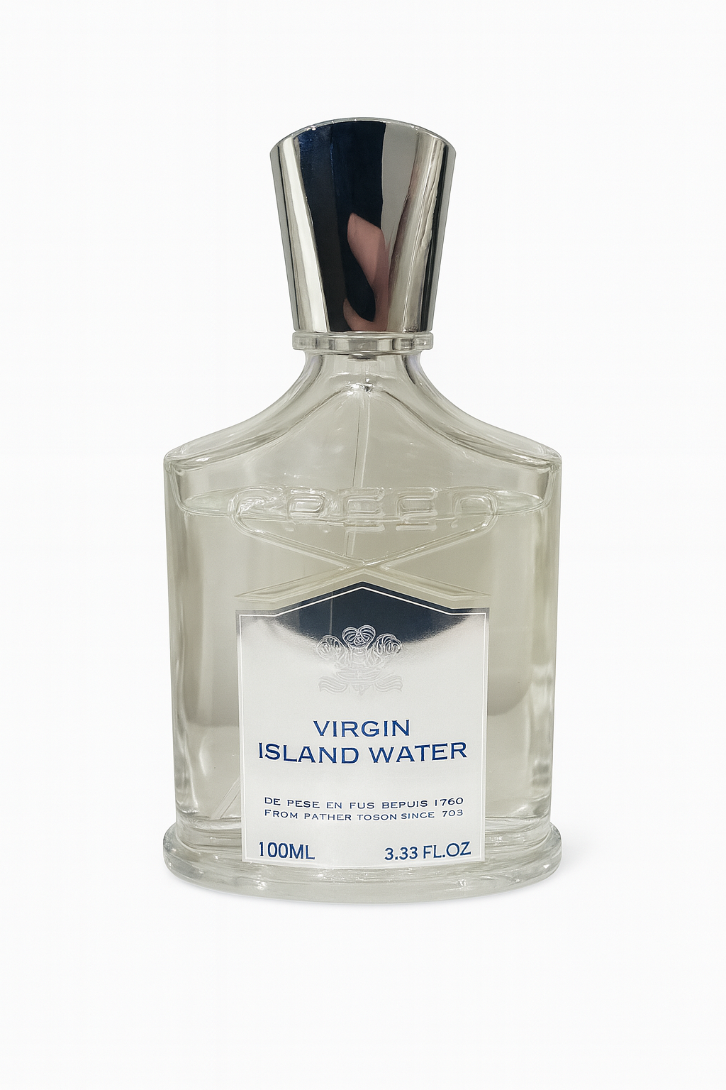 Creed Virgin Island Water retail perfume bottle tropical citrus scent