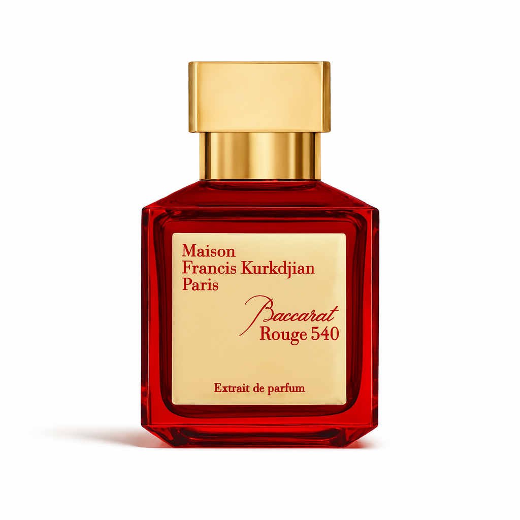 Maison Francis Kurkdjian Baccarat Rouge 540 Extrait de Parfum retail bottle on white background