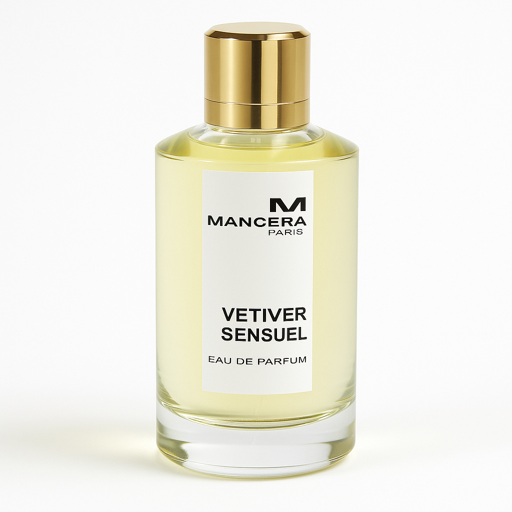 Mancera Vetiver Sensuel retail perfume bottle fresh woody scent